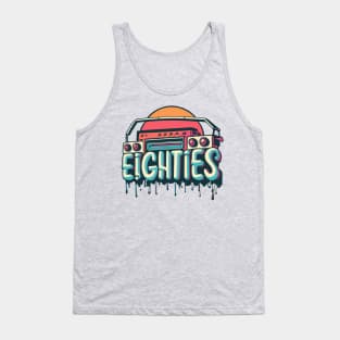 80s Eighties Throwback Vintage - Retro Eighties Girl Pop Culture Tank Top